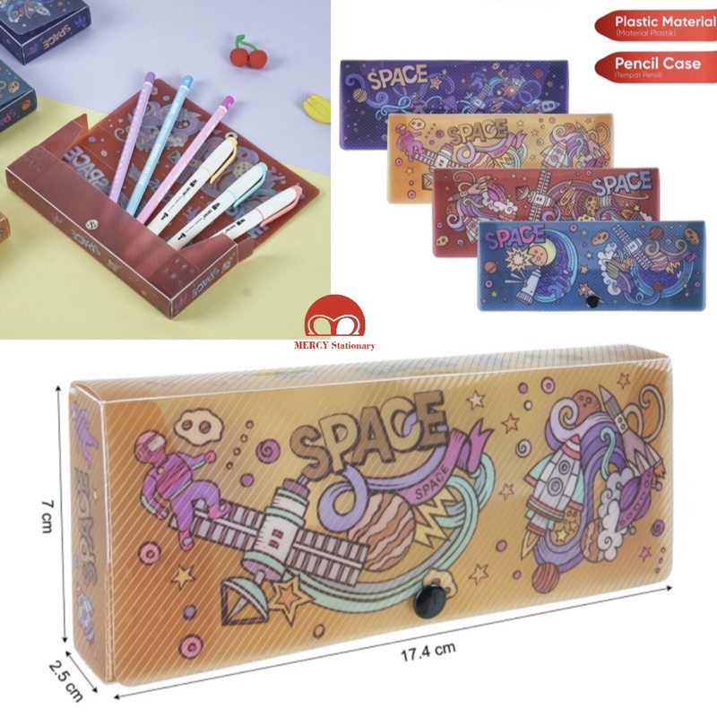 

Kotak Tempat Pensil Pencil Case Space Planet Astronot