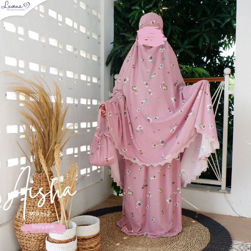 MUKENA AISHA || Mukena Dewasa Original by LUVENA