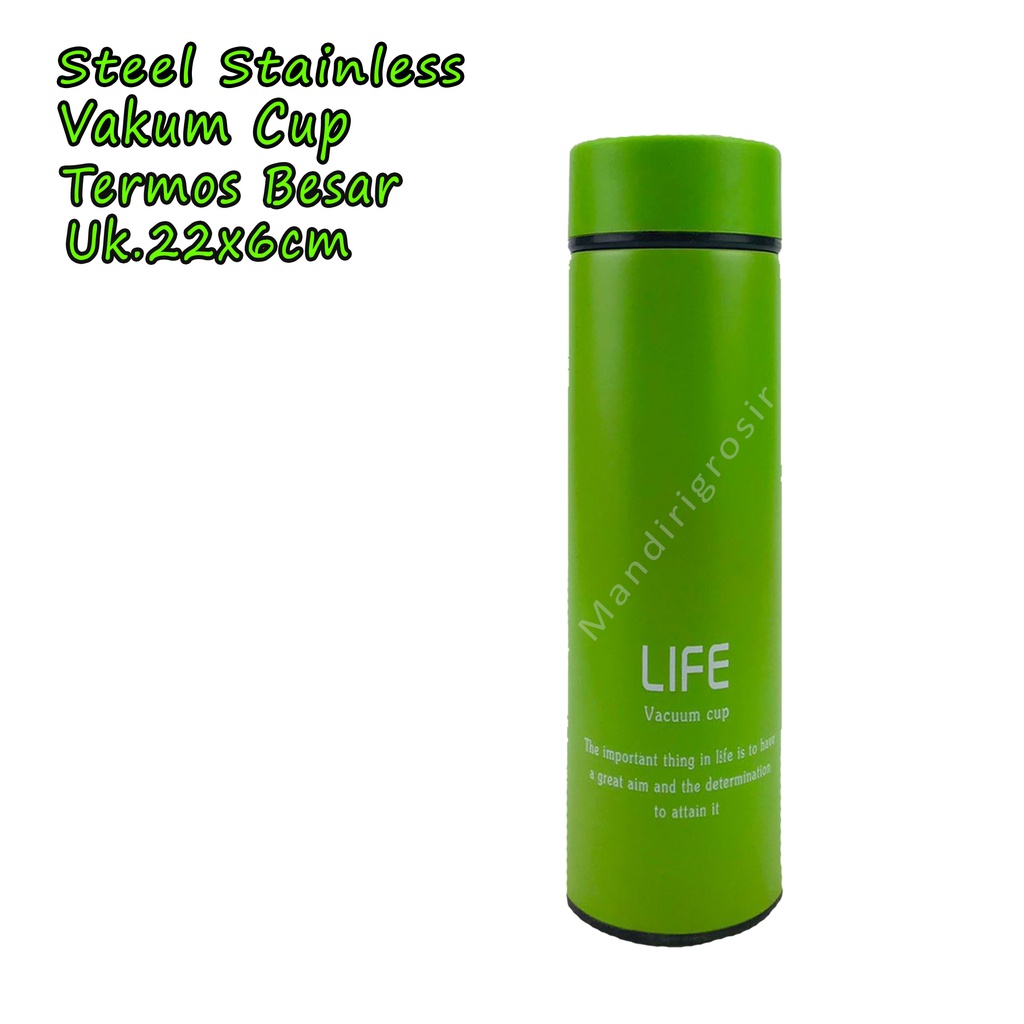 Termos Besar *Steel Stainless Vakum Cup * Termos Air Panas * Uk.22x6cm