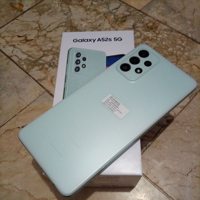 Samsung Galaxy A52s RAM 8GB + 4GB  ROM 256GB 5G lte SECOND SEKEN BEKAS ORI pemakaian hanya 3 hari, m