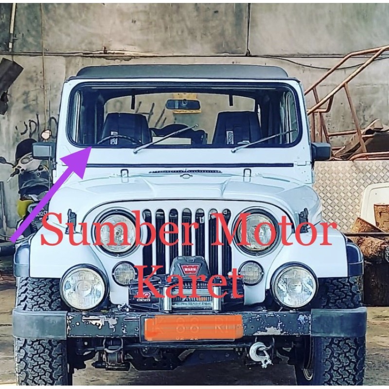 Karet Kaca Depan Jeep CJ7/CJ8