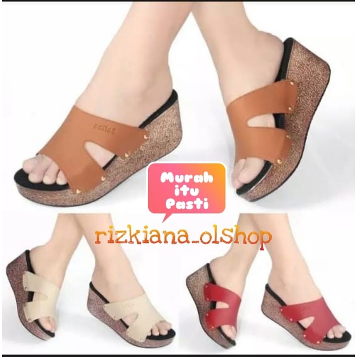 Sandal Wedges Ringan Terbaru casual/elegant/kondangan