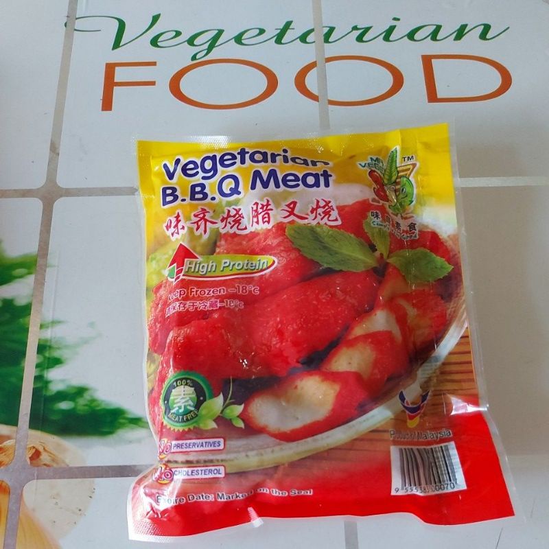 

VEGETARIAN BBQ MEAT, 250g, ( FROZEN FOOD), MR VEGE
