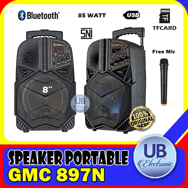 GMC SPEAKER 897N MULTIMEDIA BLUETOOTH + MIC WIRELESS