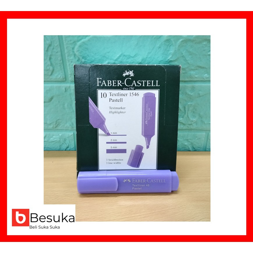 

TEXTLINER 1546 FABER CASTELL PASTEL COLOUR ( 3 COLOUR )