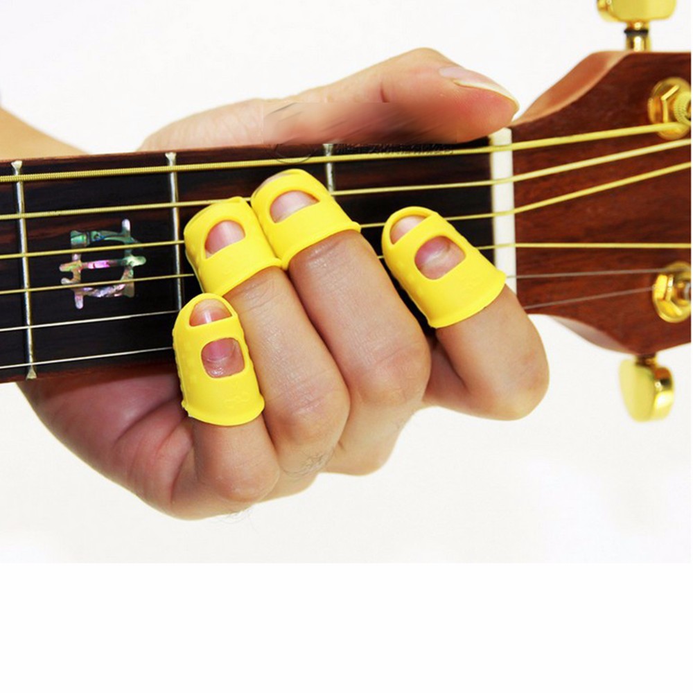 Pelindung Jari Silikon Petik Gitar Silicone Finger Protector