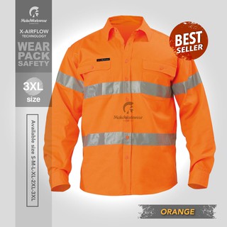 Seragam Kerja Safety Wearpack Tambang Baju Kerja Safety Pria Wanita Orange Smal Medium Large Shopee Indonesia