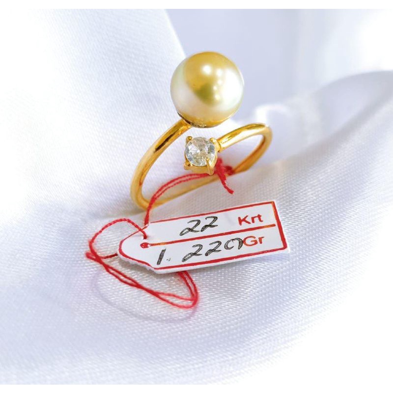 cincin emas mutiara laut
