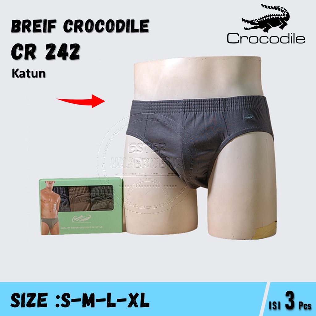 Celana Dalam Pria CROCODILE CR 242 ISI-3 PCS