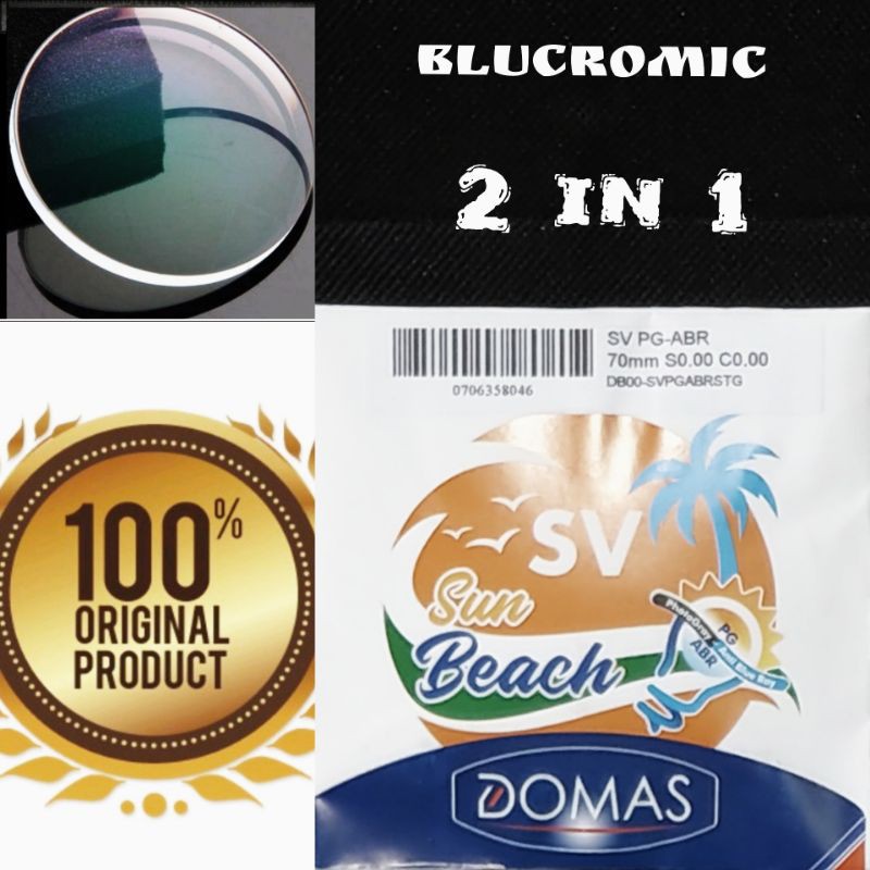 LENSA KACAMATA SV SUNBEACH BLUCROMIK GREEN COATING by DOMAS