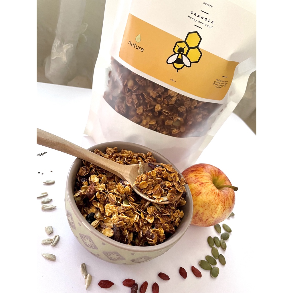 

Granola Madu 300 gr 600 gr Honey Bee Good by Nuture