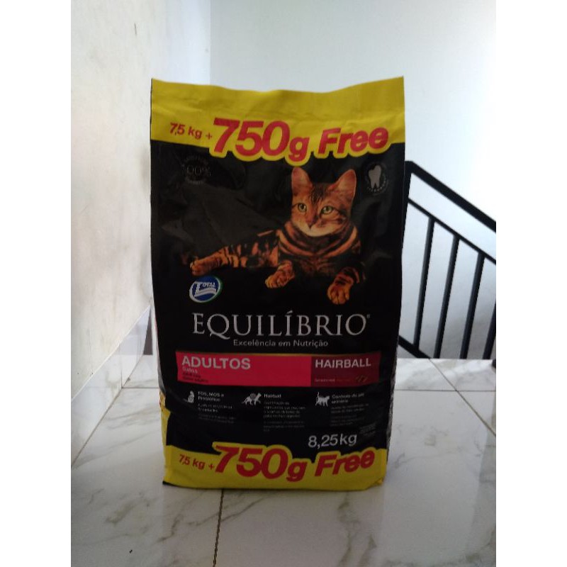 EQUILIBRIO ADULT DEWASA 7,5 KG HAIRBALL (GO-jek) makanan kucing dewasa murah promo dry catfood
