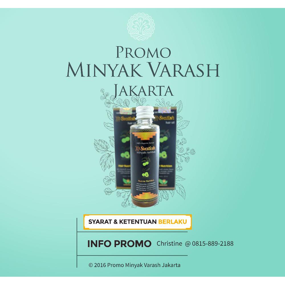 Svatish Minyak Untuk Rambut Rontok, Uban, Ketombe, Kering Dan Kusam
