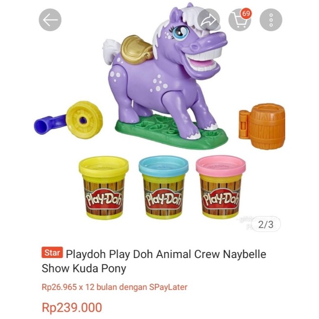 mainna mall bekas anak Sultan play doh kuda pony bekas mulus ori hasbro