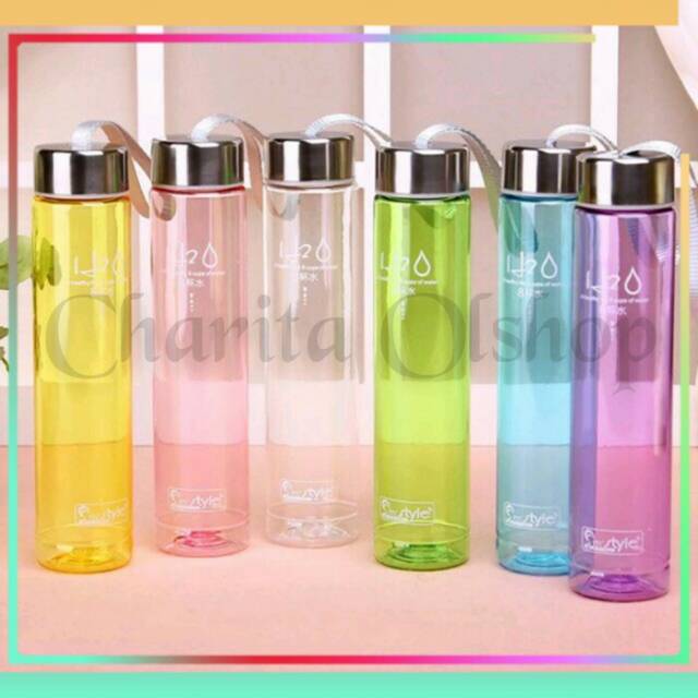 Botol Air H2O / Botol Air Minum H2O Transparan
