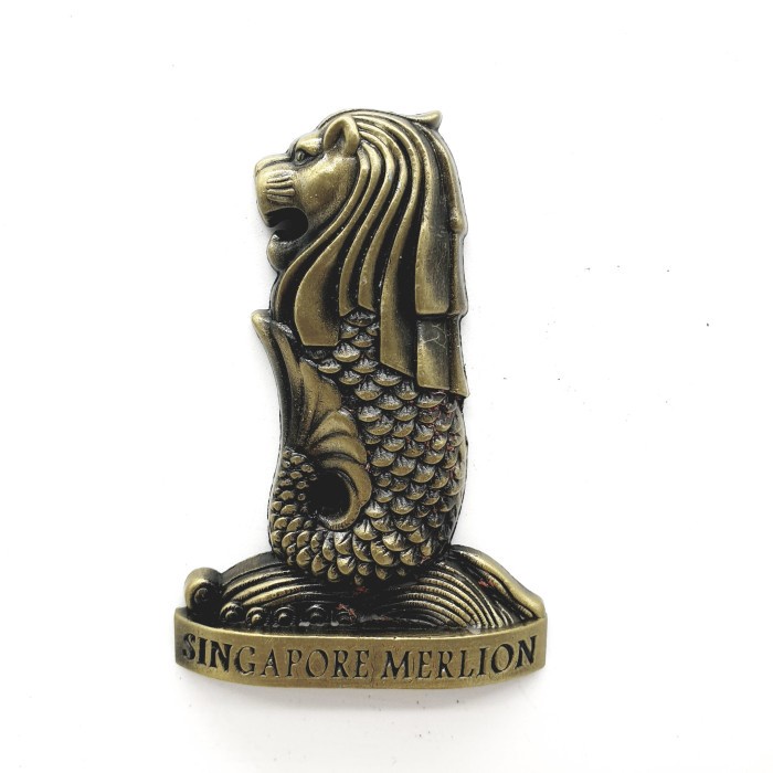 3D LOGAM Souvenir Negara magnet Kulkas Tempelan Singapore Merlion