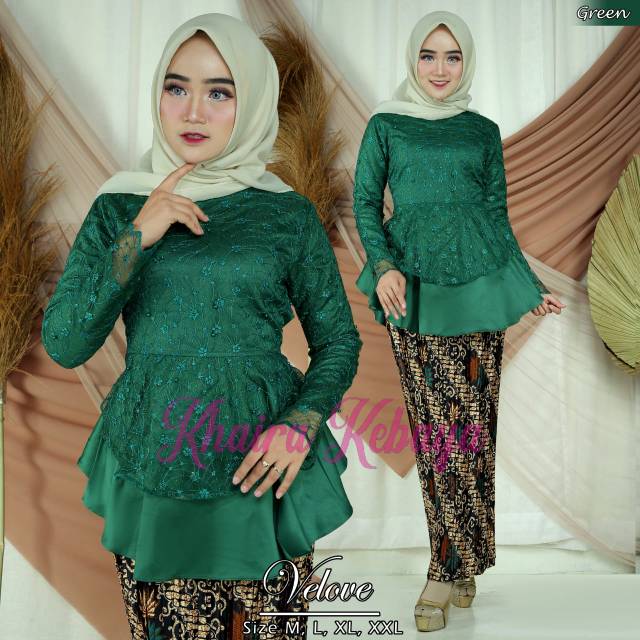 Kebaya modern wisuda mewah putri velove /kebaya kondangan modern mewah