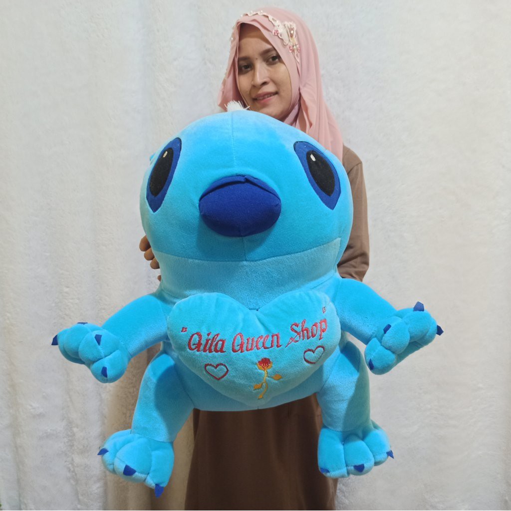 Boneka Stitch JUMBO gratis Ukir nama