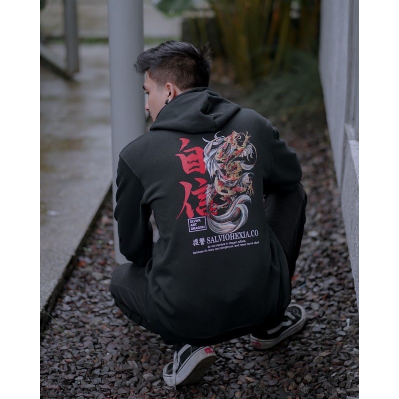 Dragon Sweater Hoodie Salviohexia Sweater Salvio hexia Sweater Pria Slvhx