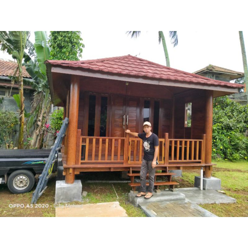 Saung Gazebo Kayu Jati Kayu Kelapa Murah
