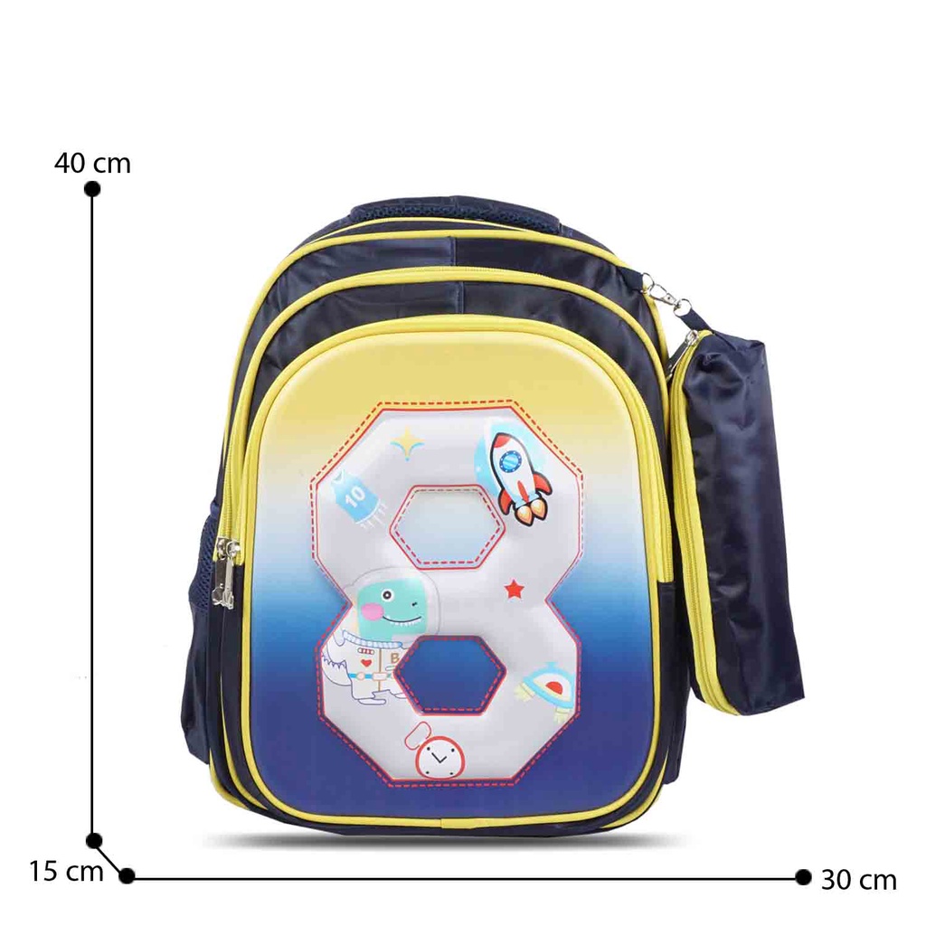 Newtonkids - Tas Sekolah Embos Number / Ransel Number / Ransel Anak Sekolah / Tas Sekolah Anak / Tas Sekolah SD / Ransel Anak Karakter / Ransel Anak Terbaru