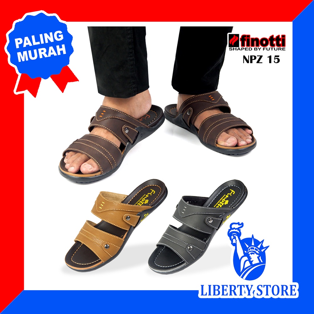  Sandal  Pria Sandal  Cowok Finotti  NPZ 15 Shopee Indonesia