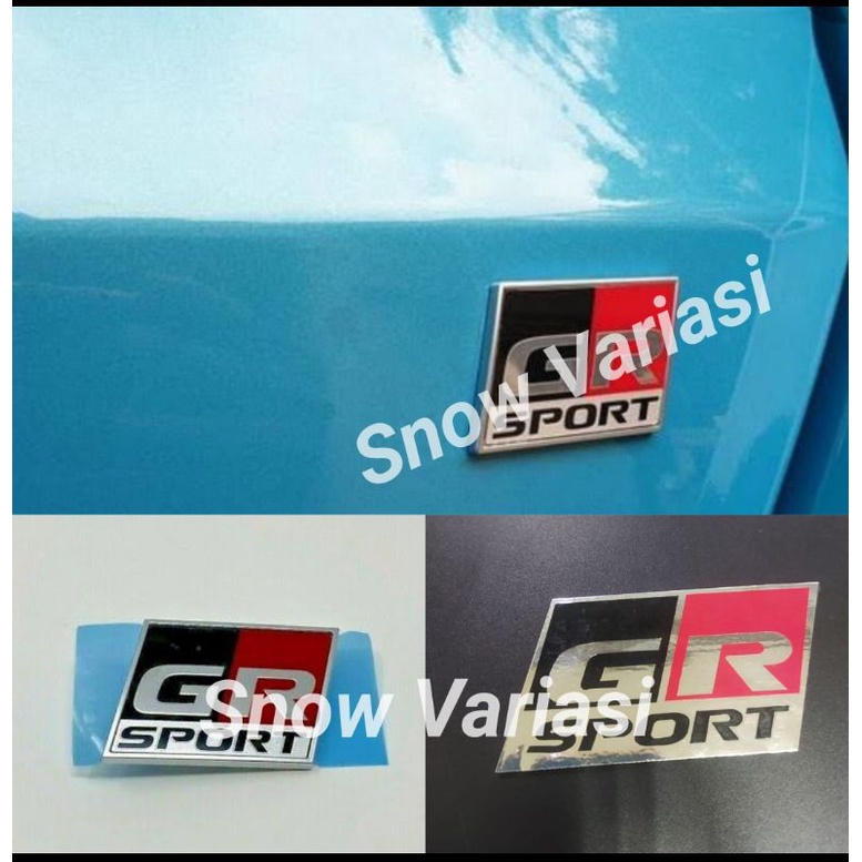 Emblem GR SPORT FORTUNER 2021 depan belakang