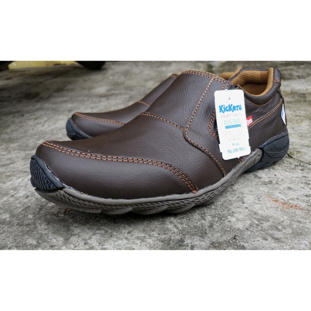 sepatu casual kulit pria bahan kulit asli jaminan uang kembali B.4