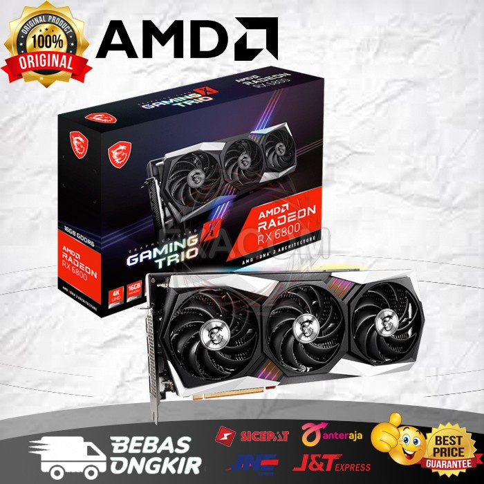 VGA MSI RX 6800 Gaming X Trio 16GB GDDR6
