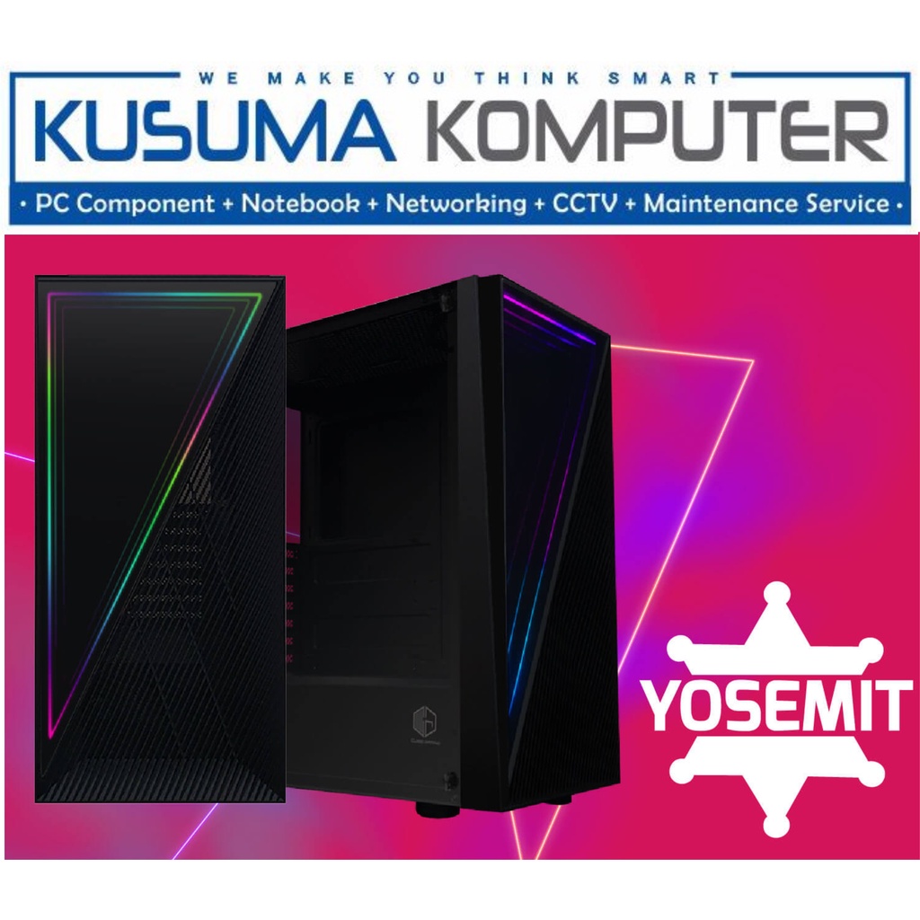 Cube Gaming Yosemit with RGB Led Casing PC Gaming