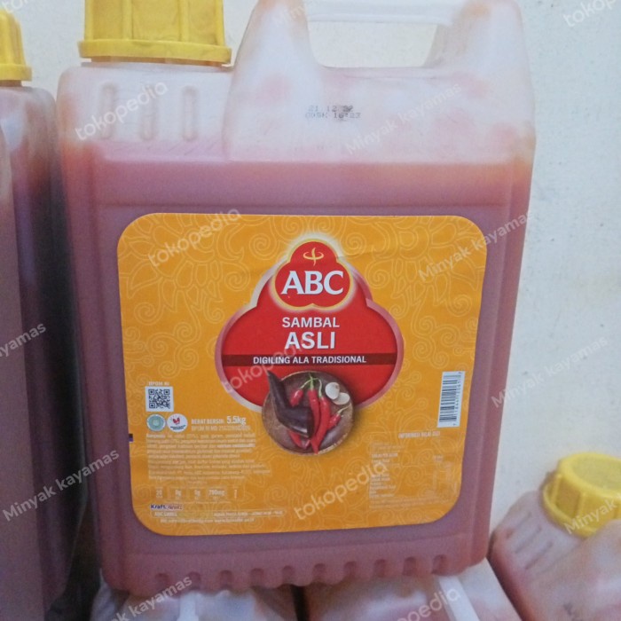 

Abc saos sambal 5.7 kg jerigen