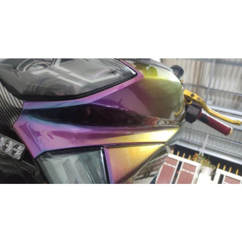 cat bunglon multi chrome motor mobil 100ml Premium sikkens hasil real