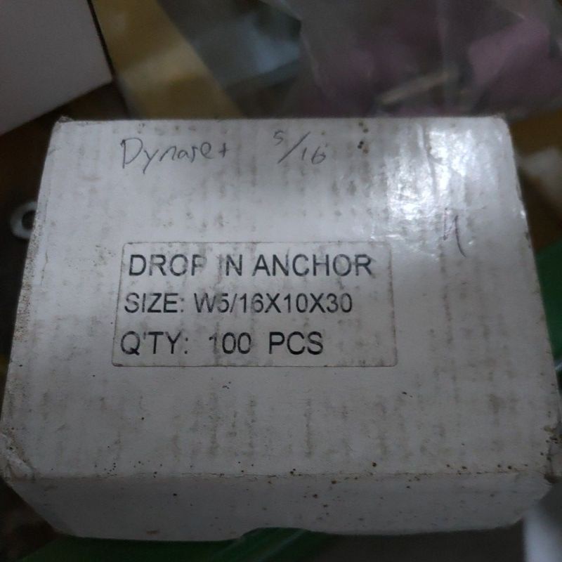 

dynaset 5/16 x 30mm galvanis kualitas bagus / dinaset 5/16 panjang 3cm / drop in anchor 5/16 inch