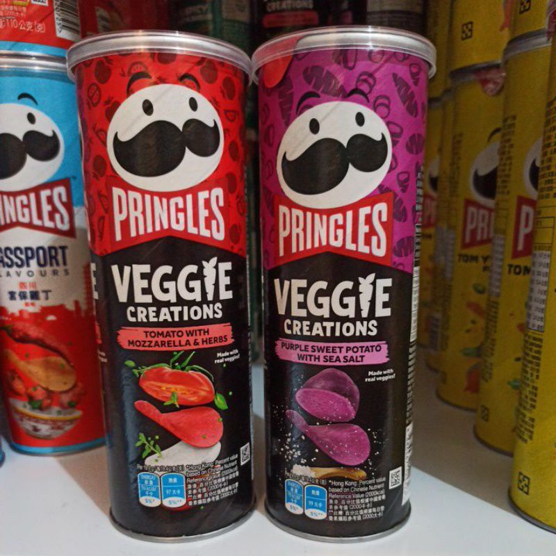 Pringles Veggie Creations import Hongkong keripik kentang sehat organic