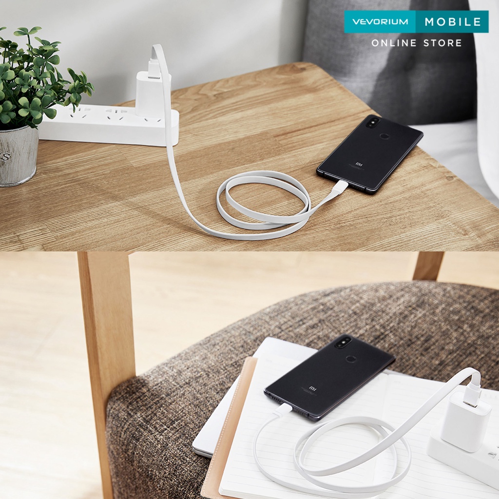 Xiaomi 3A 18W/27W 100cm Kabel Data Type C Anti Kusut Fast Charging 1m Data Cable Type-C Tipe C Original Charger Ori