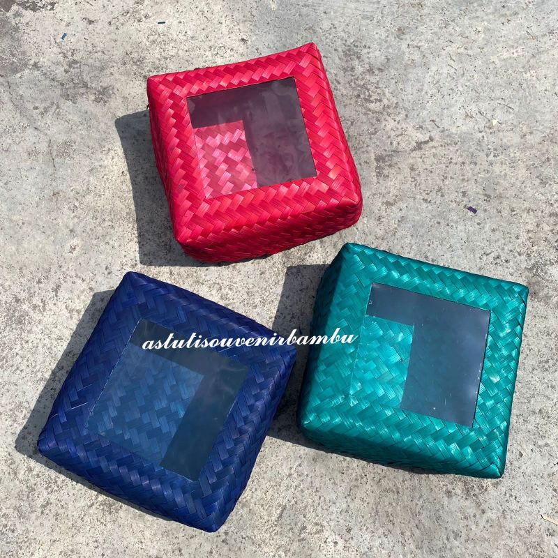 BESEK MURAH BESEK MIKA 25 CM / pipiti / besek nasi / besek makanan / besek hantaran / hampers / bese