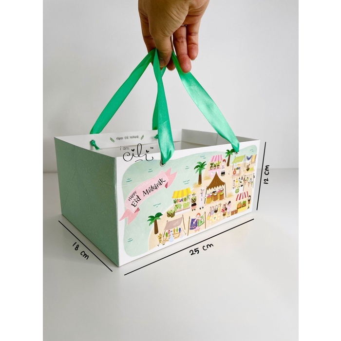 

(TERLARIS) (paperbag sekat nastar if02) untuk dus nastar sekat lebaran