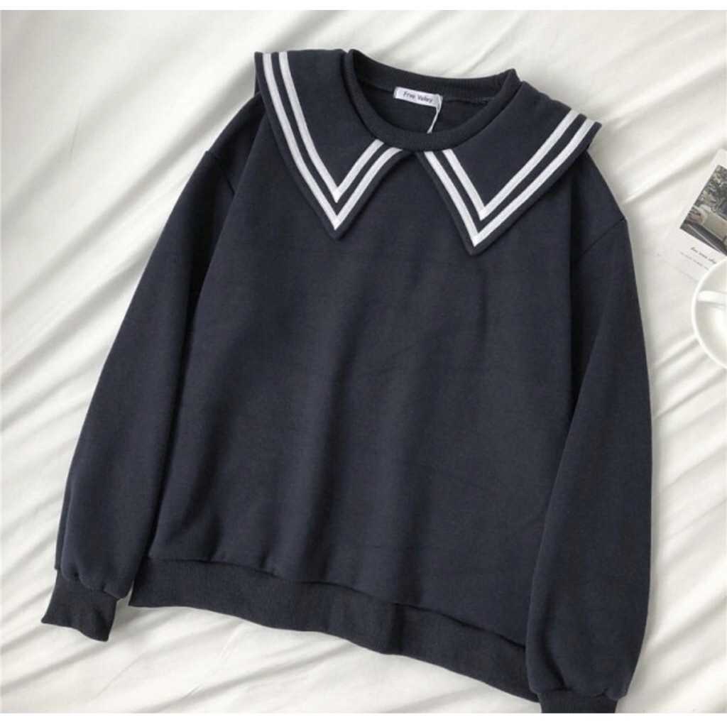 PULMA TOP SWEATER CREWNECK WANITA BAHAN FLEECE