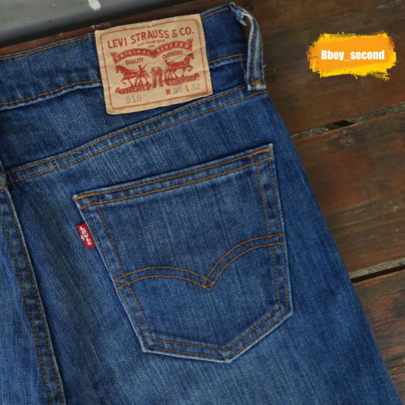 Levis 510 Jeans Made In Bangladesh Skinny Fit Straight Indigo Blue Wash