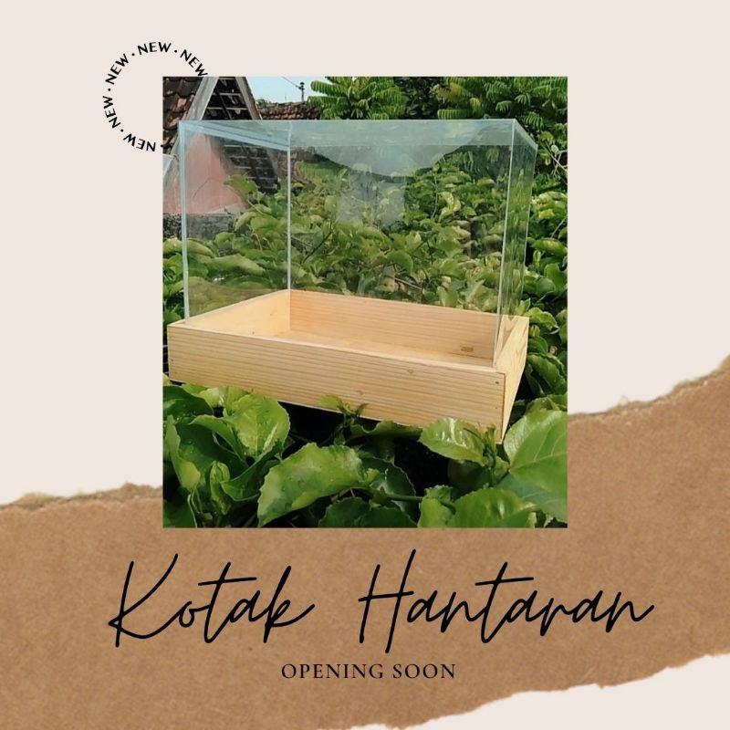 kotak hantaran dan mika seserahan tray kayu rustic