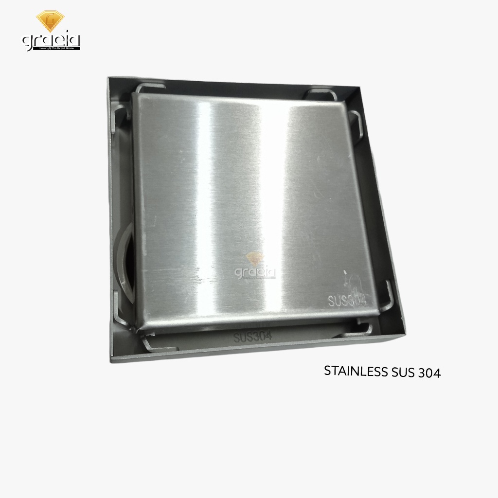 Floor drain Stainless anti serangga /banjir/kecoa/tikus SUS 304 Tile insert Saringan Got smart Stainless Stell Smart Drain