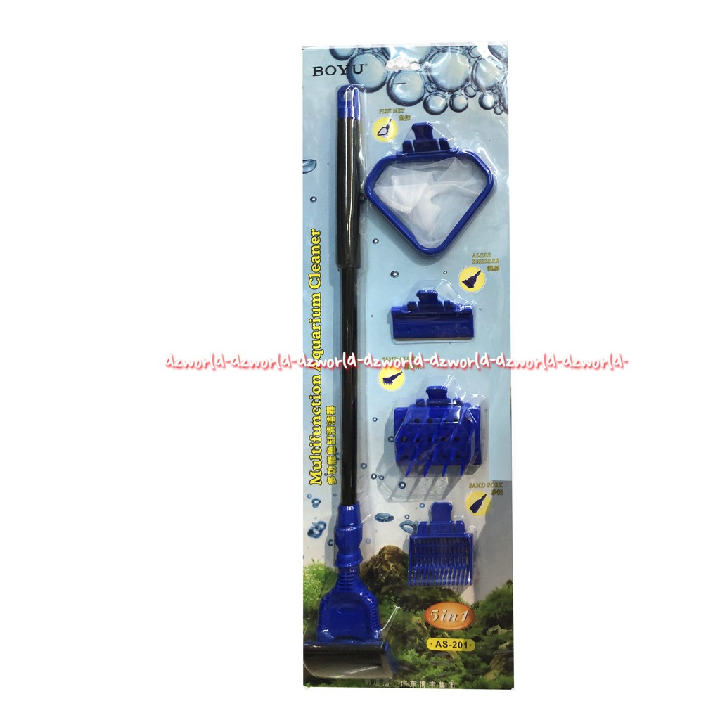 Boyu Multifunction Aquarium 5in1 Alat Peralatan Aquarium Saringan