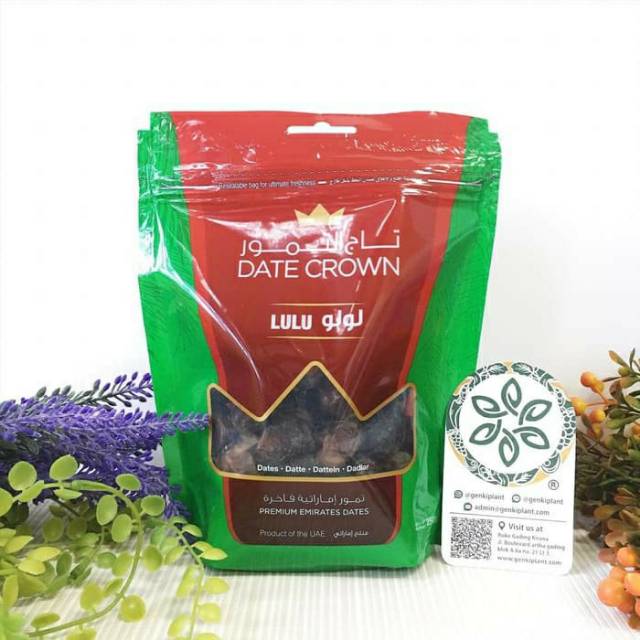

Promo harga pabrik 40ribu saja grts ongkir jabotabek,kurma date crown 250 gram diajamin enk dan mntp