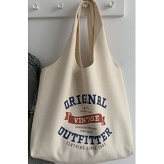 NEW Totebag Vintage Populer Tas Tote BIG Bahan Kanvas-VINTAGE