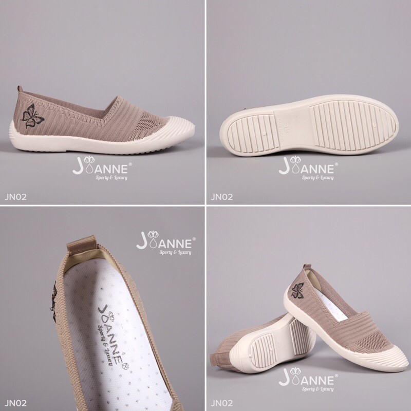 RESTOCK!! [ORIGINAL] JOANNE Butterfly Slip On Shoes Sepatu Wanita #JN02