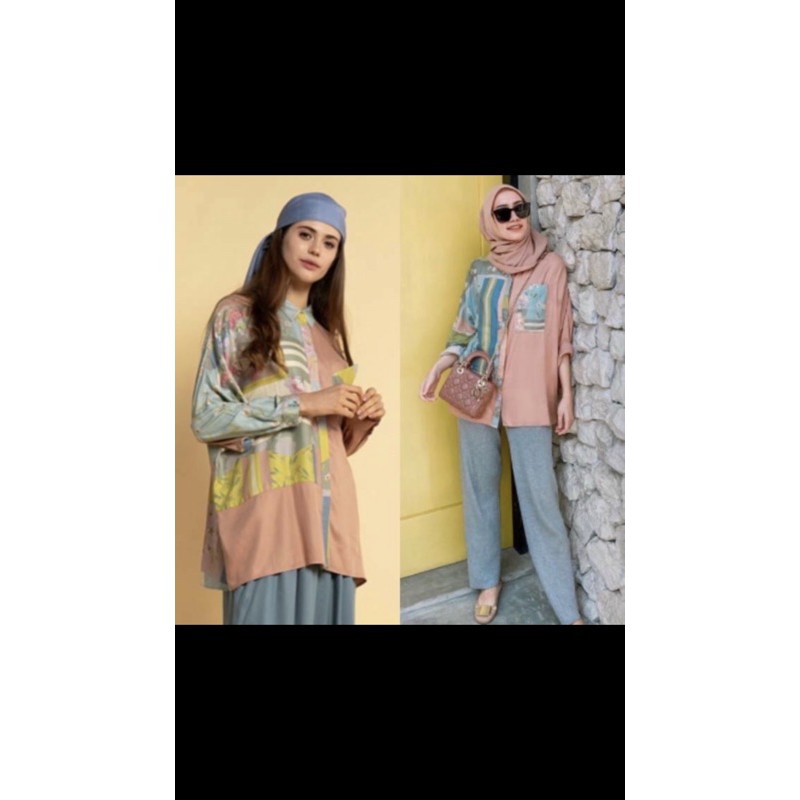 habis...PreLoved DEVON PINK MODEST BY RIA MIRANDA S/M