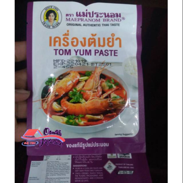 Tom Yum Paste bumbu Tom yam Thailand 50 gr