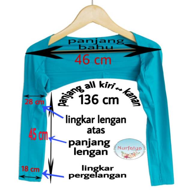 Manset Tangan Sambung Bolero Sambung Bahan Rayon