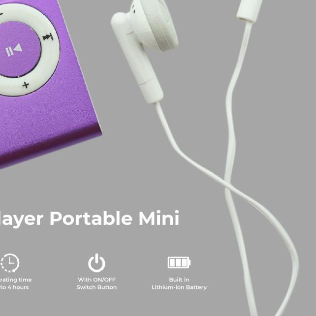 ➦ MP3 Player Jepit Mini Micro SD Free Headset ☀