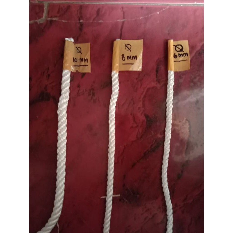 tali Tambang nylon 10mm putih